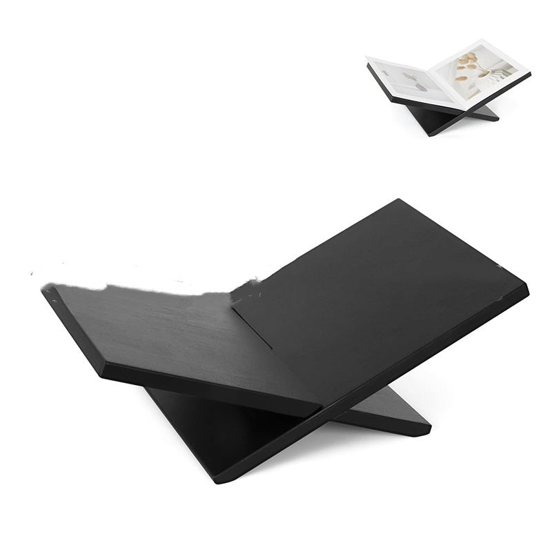 Solid Wood Bookshelf Storage Rack And Decorative Ornaments