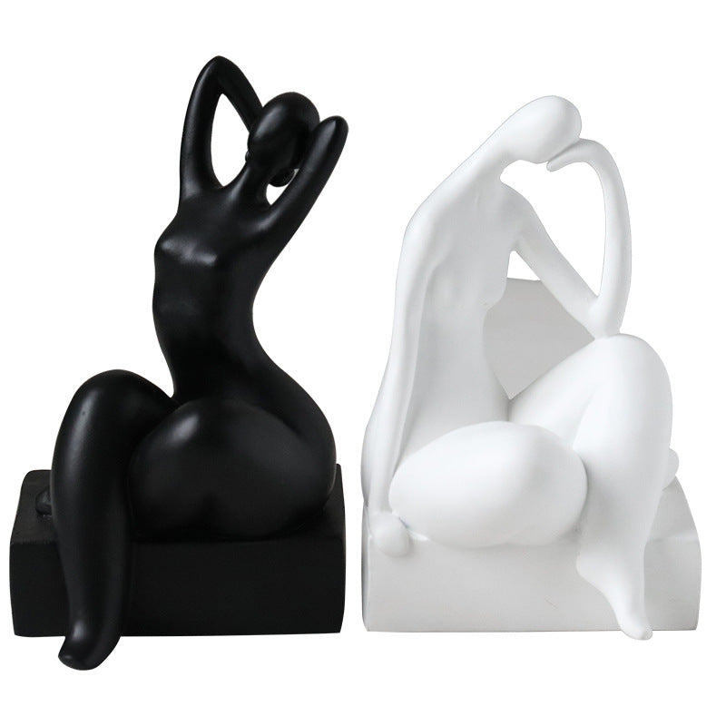 Simple Modern Bookend Character Ornaments