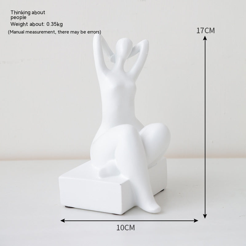 Simple Modern Bookend Character Ornaments