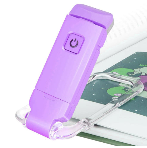 LED USB Rechargeable Book Reading Light Brightness Adjustable Eye Protection Clip Book Light Portable Bookmark Read Light
