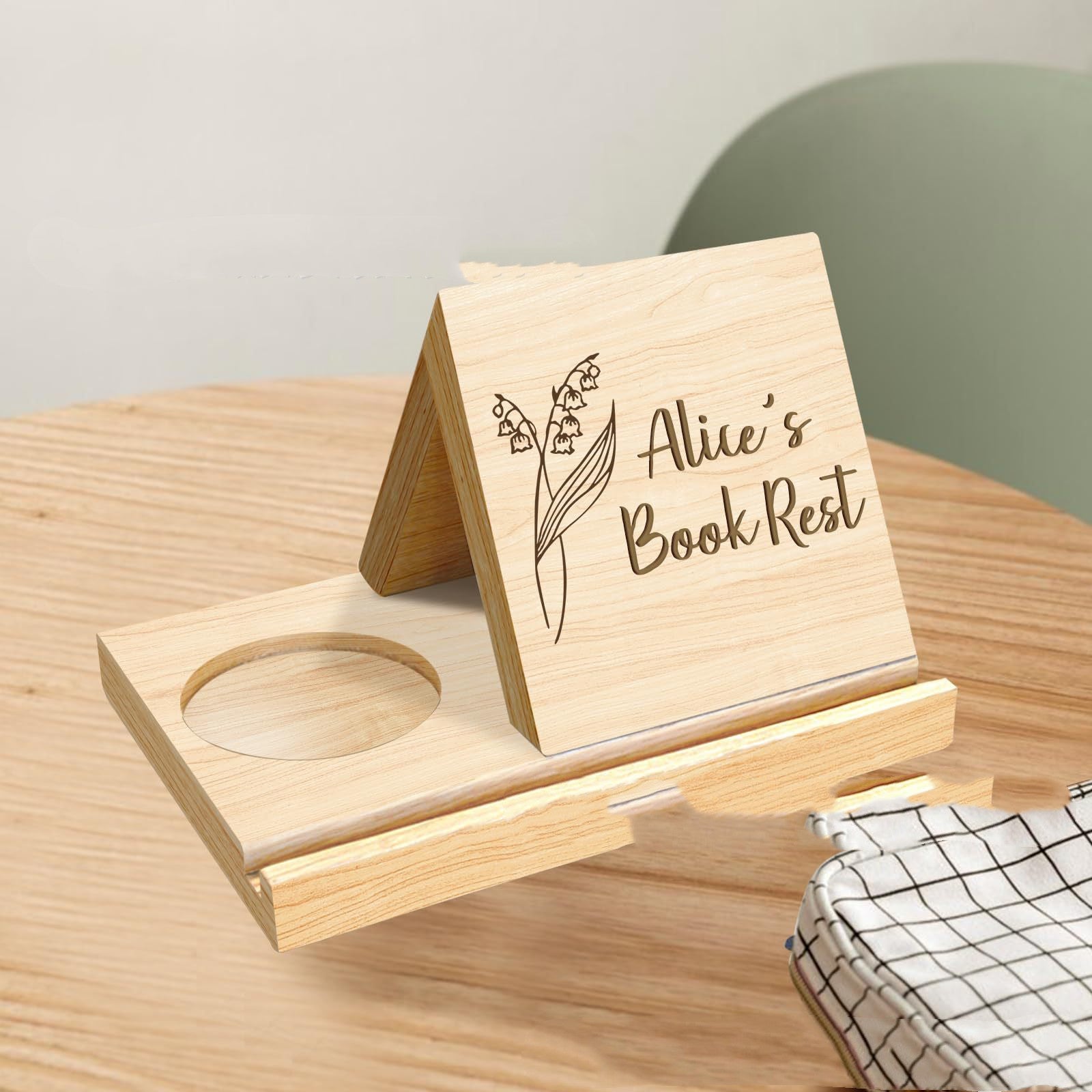 Solid Oak Triangle Bookcase Bookshelf Christmas Birthday Gift For Book Lovers