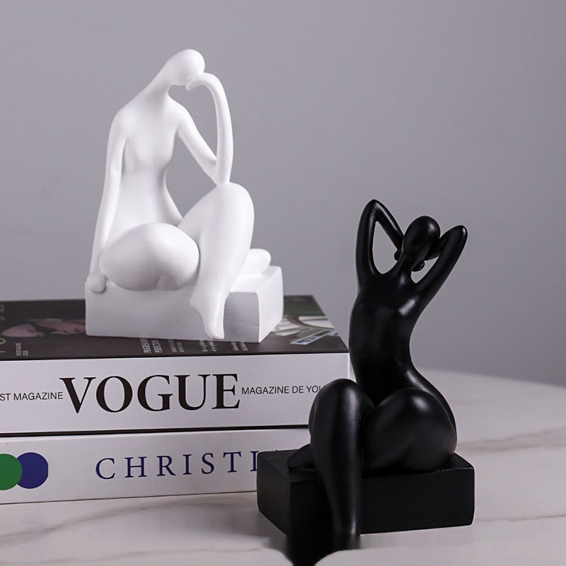 Simple Modern Bookend Character Ornaments