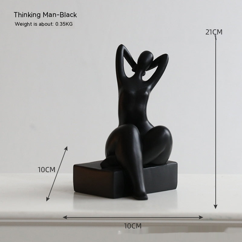 Simple Modern Bookend Character Ornaments