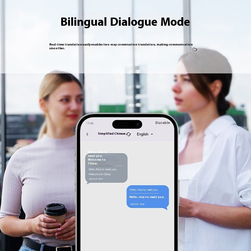 Q90A Intelligent Ai Voice Recorder HD Noise Reduction Real-time Conversion Session Translation Summary File Sharing