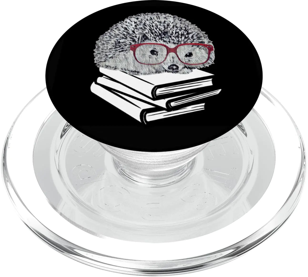 Hedgehog Book Nerd Reading Lovers Readers Gift PopSockets PopGrip for MagSafe