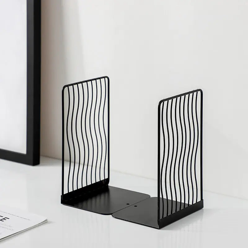 Sleek Nordic Iron Bookends