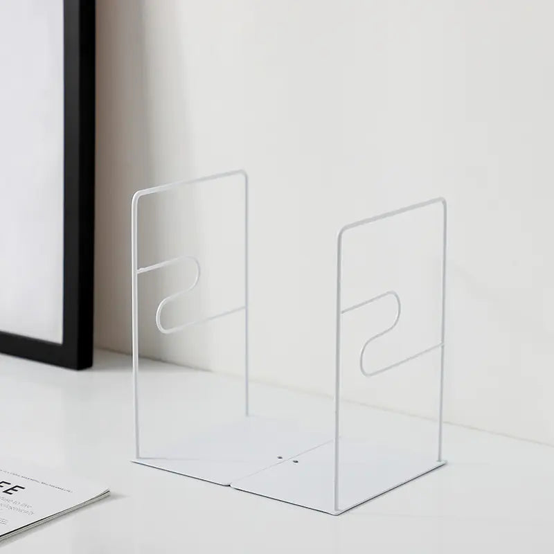 Sleek Nordic Iron Bookends