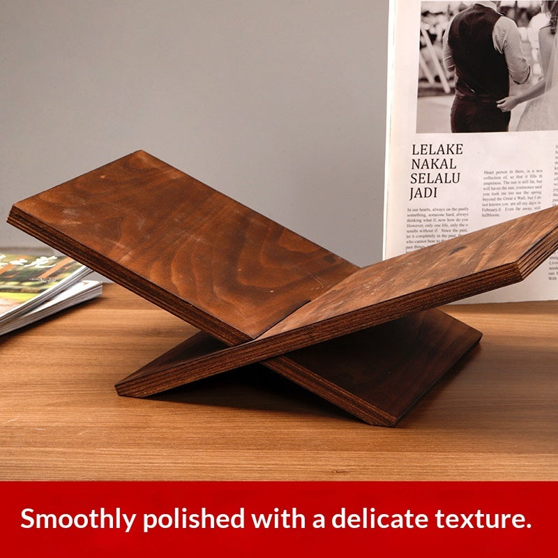 Solid Wood Bookshelf Storage Rack And Decorative Ornaments