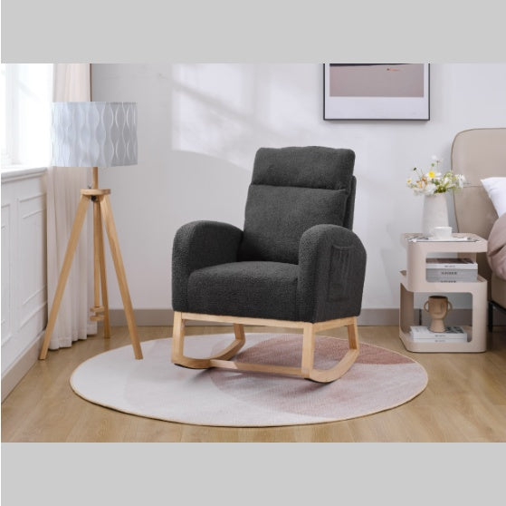 Fauteuil à dossier haut pour salon, Chaise à bascule moderne