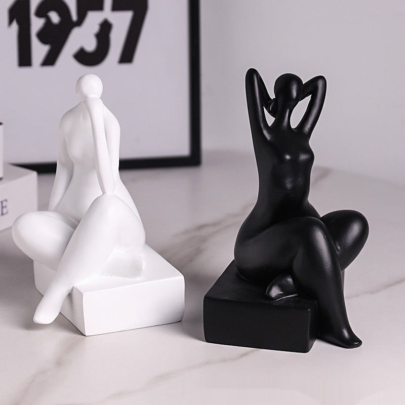 Simple Modern Bookend Character Ornaments