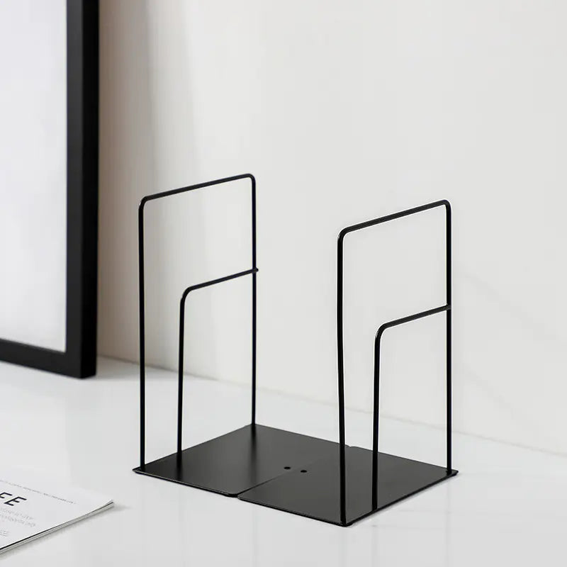 Sleek Nordic Iron Bookends