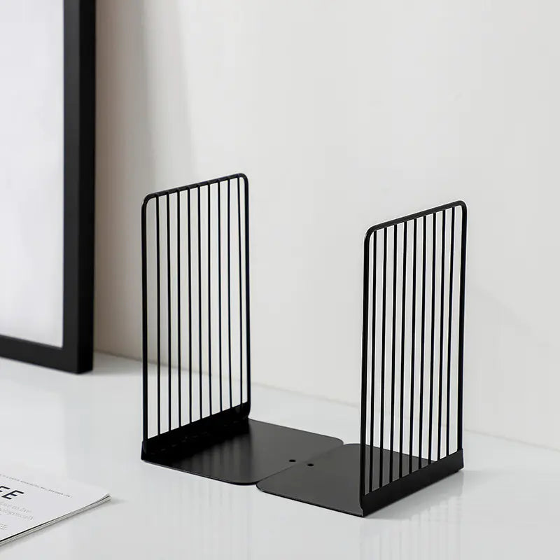 Sleek Nordic Iron Bookends